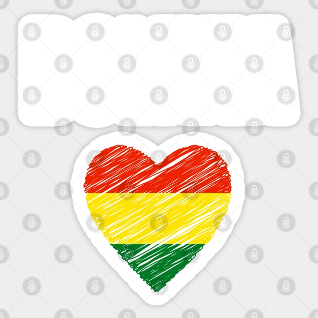 Bolivia flag, bolivian flag Sticker by eka123